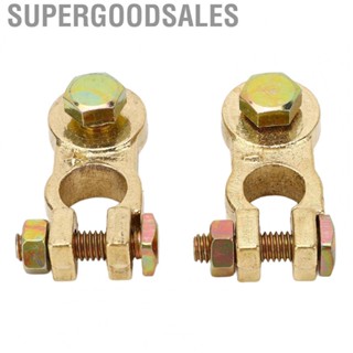 Supergoodsales  Cable Terminal  2Pcs Car  Terminal Connector Brass Plated  for RV for Boat