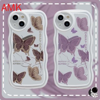 เคสโทรศัพท์มือถือแบบใส ลายผีเสื้อสีม่วง สําหรับ AMK Tecno Spark Go 2023 Infinix Smart 7 Hot Note 30 30i 20 20s 12 G96 10 pro 2023 4 5 6 PLUS 11S NFC 9 11 Play 12i 5g