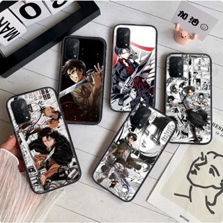 เคสโทรศัพท์มือถือแบบนิ่ม ลายอะนิเมะผ่าพิภพไททัน 4GBY สําหรับ Realme C15 C17 C20 C21 C21Y C25Y C25 C25S Narzo 20 Pro 30A 50i