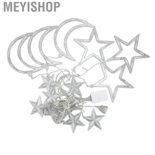 Meyishop Star Moon String Lights  String Lights 8 Modes For Shopping Centers