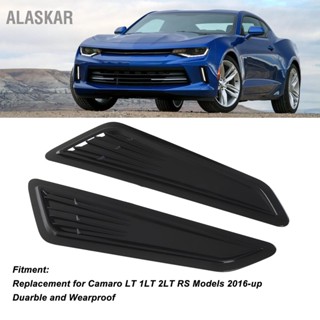 ALASKAR 2 Pcs Hood Vent Cover Black Air Intake Dashboard Decoration Replacemnet for Camaro LT 1LT 2LT RS Models 2016-up