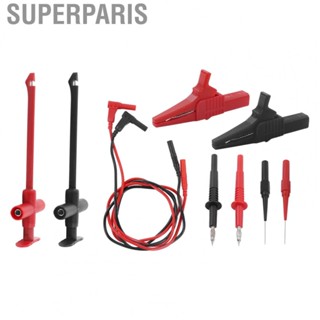 Superparis Digital Multi Meter Test Probes 30VAC-60VDC Banana Plug Safe Multimeter Test Leads Kit JT8001-1 Maximum 19A Fast Measurement