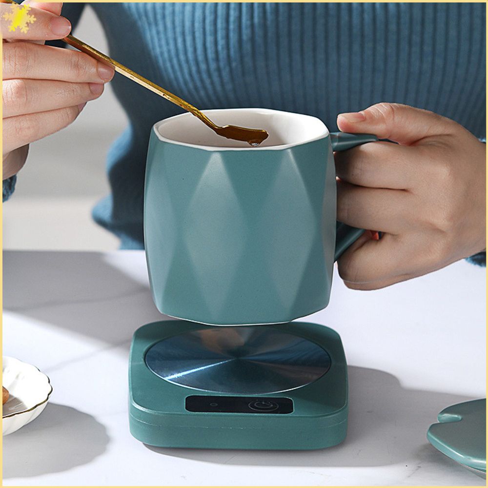 [LBE] แก้วเครื่องทำความร้อนแก้วกาแฟถ้วยอุ่น Us 110V นมชาเครื่องทำน้ำอุ่น Warm Mat อุณหภูมิคงที่ Coaster