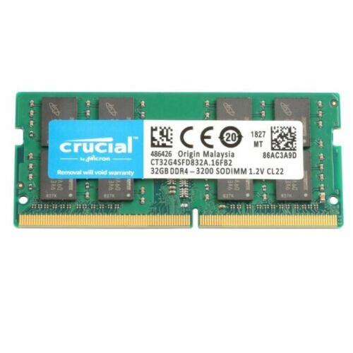 Crucial DDR4 RAM 32GB 3200MHz 2666MHz 2400Mhz หน่วยความจําสําหรับแล็ปท็อป SO-DIMM RAM