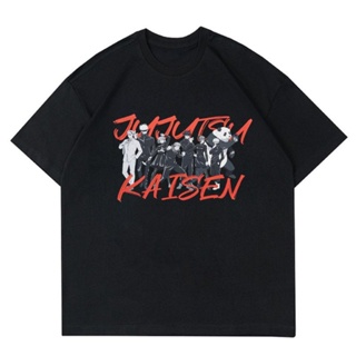 พร้อมส่ง ผ้าฝ้ายบริสุทธิ์ T-shirt     JUJUTSU KAISEN X UNIQLO COLLECTION  T-SHIRT BAJU ANIME JUJUTSU KAISEN  BAJU MANGA