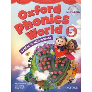 Bundanjai (หนังสือเรียนภาษาอังกฤษ Oxford) Oxford Phonics World 5 : Students Book +Multi-ROM (P)