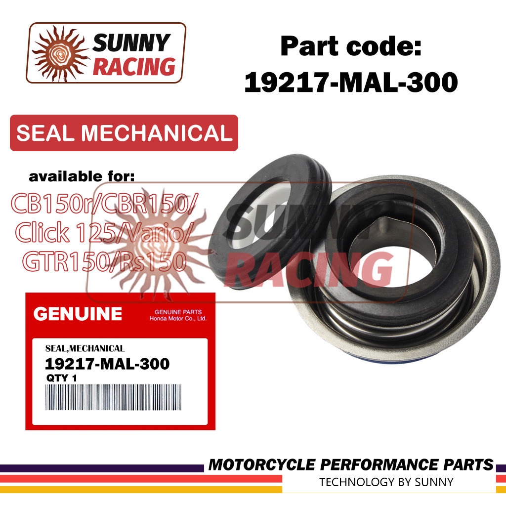 ซีลปั๊มน้ํา 19217-MAL-300 Click 125 CBR150 CB150r Rs150