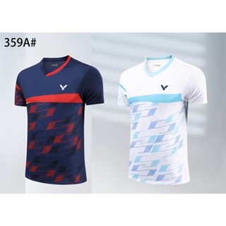 ใหม่ Victor Badminton เสื้อยืด เสื้อกีฬา เสื้อปิงปอง 359 2023