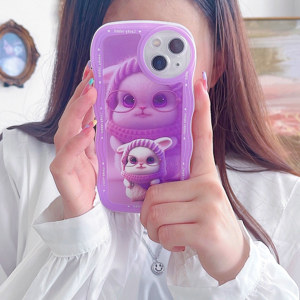 Cartoon Pink Rabbit Phone Case For Huawei Y9A Y7A Y9 Prime 2019 Y8S Y9S Nova 10 9 SE 5T 7i 3i 8i 4e Y70 Y60 Y90 Y6p Honor 8X X7A X8A X9A X6 X7 X8 X9 Shockproof Soft Back Cover