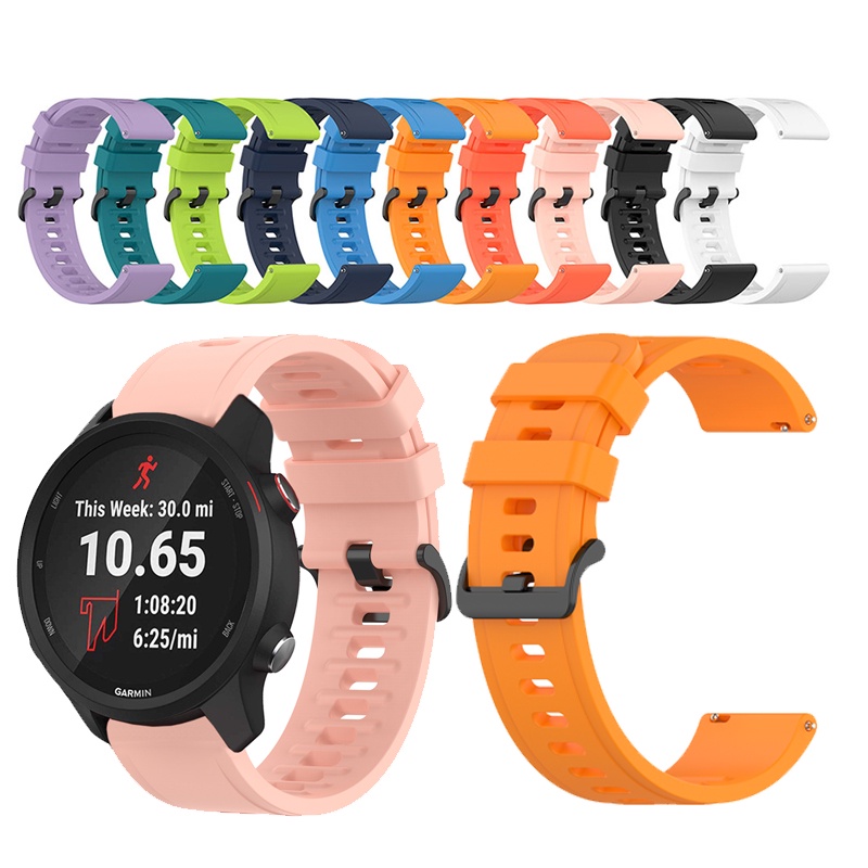 สําหรับ Garmin venu 2 45 มม.SQ2 Vivoactive 3 4 255 245 645 สายนาฬิกาซิลิโคนสายรัดข้อมือสร้อยข้อมือ Smartwatch Watchband