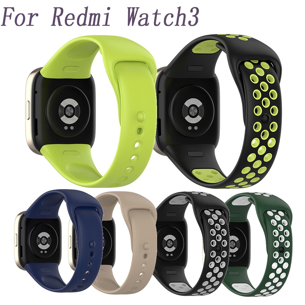สายนาฬิกาข้อมือซิลิโคน คุณภาพสูง แบบเปลี่ยน สําหรับ Redmi Watch 3