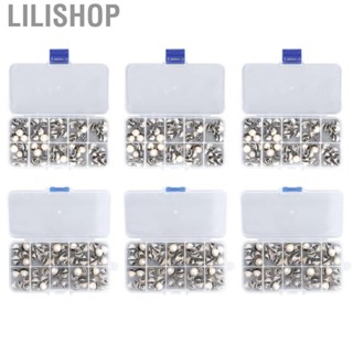 Lilishop Cover Up Buttons  150Pcs Plastic Metal Round Head No Sew Buttons  for Trousers