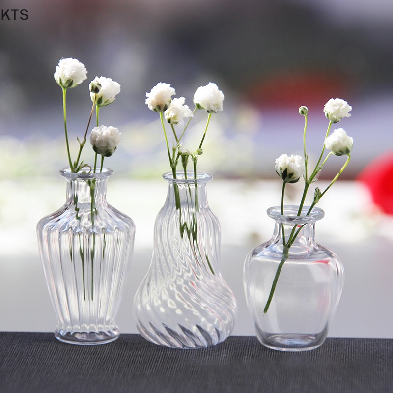 Kts แจกันแก้วจิ๋ว สเกล 1/6 หรือ 1/12 อุปกรณ์เสริม สําหรับบ้านตุ๊กตา 1 ชิ้น