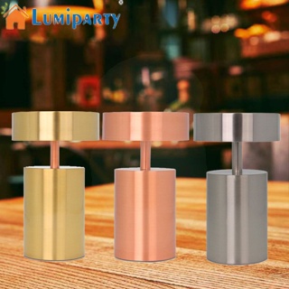 Lumiparty โคมไฟตั้งโต๊ะ แบตเตอรี่ 1800mah หรี่แสงได้ ชาร์จ Usb สําหรับห้องนอน ห้องนั่งเล่น