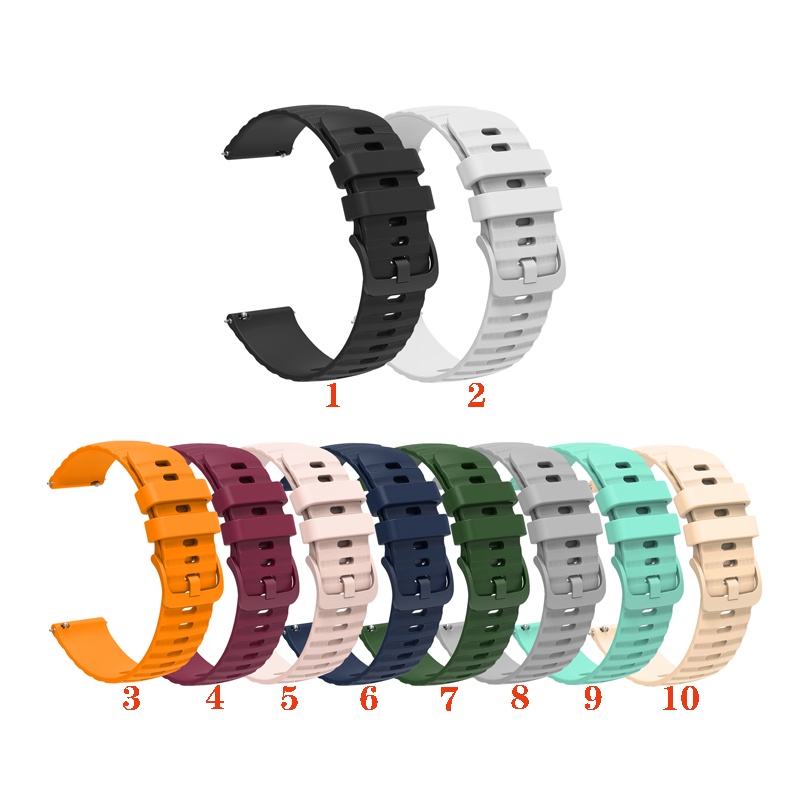 สายนาฬิกาข้อมือซิลิโคน 20 มม. 22 มม. แบบเปลี่ยน สําหรับ Garmin Vivoactive 3 4 Forerunner 255 265 645 245 55 158 Venu Sq 2