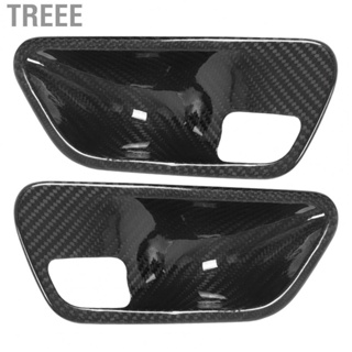 Treee Inner Door Handle Bowl Cover  Stylish Interior Door Handle Bowl Trim Carbon Fiber  for Car Replacement for 3 4 5 Series