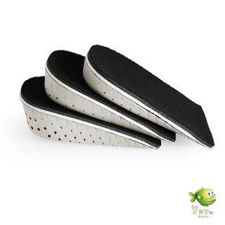 YOYO แผ่นเพิ่มความสูง แผ่นเสริมส้นเท้า (1คู่) 2.3-4.3 cm. เสริมส้น รองเท้าเพิ่มความสูง Heightening insole