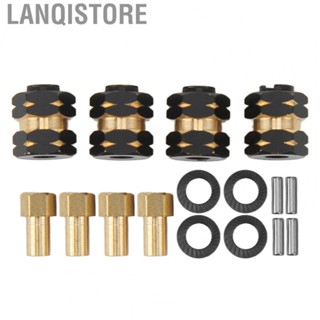 Lanqistore RC Hex Hub Combiner  RC Hex Hub Extension Adapter Black Coating Rustproof Brass  for 1/24  Car