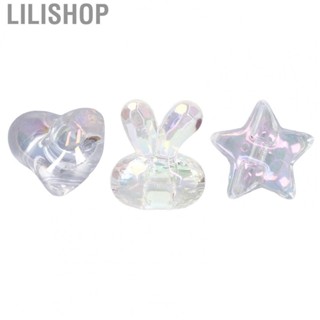 Lilishop Acrylic Transparent Beads  Acrylic Cartoon Beads Smoother Surfaces with Hole for Necklaces