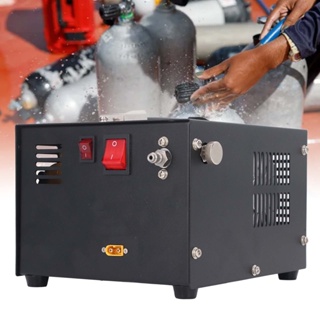 PCP Air Compressor 4500Psi 30Mpa แรงดันสูงน้ำมันน้ำฟรีพัดลมระบายความร้อนปั๊มไฟฟ้าแบบพกพาสำหรับเพนท์บอล DC12V