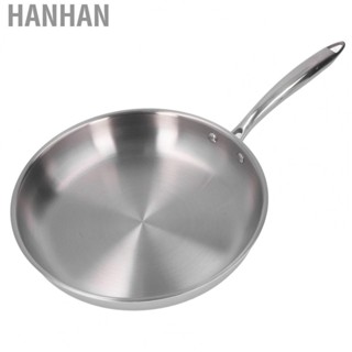 Hanhan Frying Skillet Stainless Steel Stainless Steel Frying Pan Sturdy Construction for Cooking