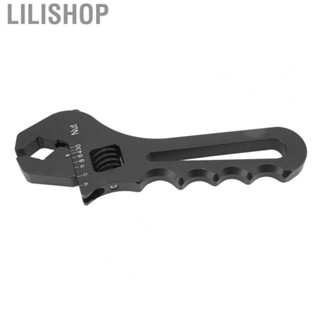 Lilishop Adjustable Wrench Black Aluminum Alloy Hose Fitting Adjustable Wrench for Faucets