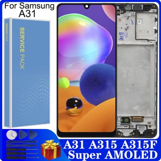 อะไหล่หน้าจอสัมผัสดิจิทัล lcd AMOLED A31 A315F ขนาด 6.4 นิ้ว แบบเปลี่ยน สําหรับ Samsung A31 2020 A315 A315F