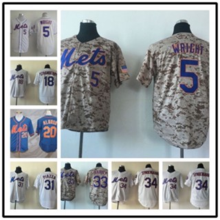 เสื้อกีฬาเบสบอล ปักลาย Mlb Jersey Jersey Mets New York Mets 5182 สําหรับผู้ชาย