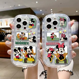 เคสโทรศัพท์มือถือ TPU นิ่ม ปิดด้านหลัง ลายการ์ตูนมินนี่ หน้ายิ้มน่ารัก สําหรับ Samsung S21 Plus S30 Plus S21 Ultra S30 Ultra S22 Plus S22 Ultra S23 Plus S23 Ultra