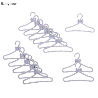 &lt;Babynew&gt; ไม้แขวนเสื้อ ขนาดเล็ก สีเทา สําหรับตกแต่งบ้านตุ๊กตา ลดราคา 20 ชิ้น