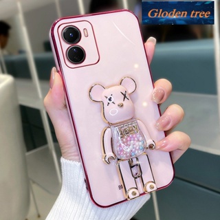 เคสซิลิโคนนิ่ม ลายต้นไม้ Gloden สําหรับ VIVO Y02S 5G 2022 VIVO Y02 5G