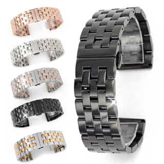 Lianli 5Colors New Stainless Steel Buckle Watch Band Strap Bracelet 20/22/24/26mm