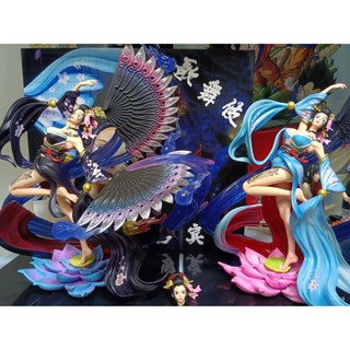 30 pcs/lot Wano Nico Robin double head GK Wano country Kabuki PVC anime figure