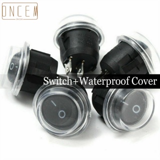 【ONCEMOREAGAIN】Switch 12V 5pcs/Set Boat Car Witch Accessories Rocker Waterproof Cover