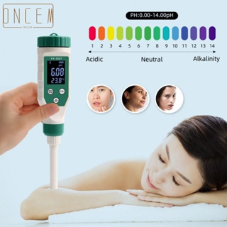 【ONCEMOREAGAIN】Food Acidity Meter 0.00 -14.00ph 230*42*42mm Flat Head LCD Digital Display