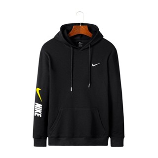 Nike ของแท้ 100% เสื้อกันหนาวลําลอง มีฮู้ด ปักลาย ทรงหลวม แฟชั่น สําหรับทุกเพศ ทุกวัย