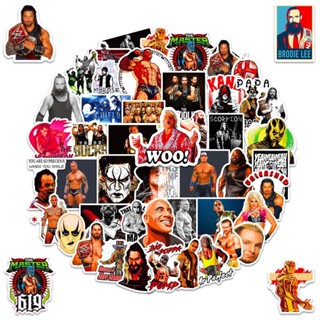 สติกเกอร์ ลายมวยปล้ํา WWE แบบมืออาชีพ สําหรับติดตกแต่ง 50 แผ่น