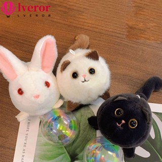 Lveror พวงกุญแจ จี้ตุ๊กตาการ์ตูนกระต่ายน่ารัก สําหรับเด็กผู้หญิง