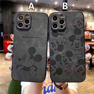 พร้อมส่ง เคสโทรศัพท์มือถือหนังนิ่ม ลายการ์ตูนมิกกี้เมาส์ สําหรับ iPhone 13 11 8 plus 12 11 pro Max XR Xs x 7 8 plus 14