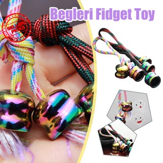 Begleri ของเล่นฟิดเจ็ต ลูกปัดทองแดง คลายเครียด Y6H8