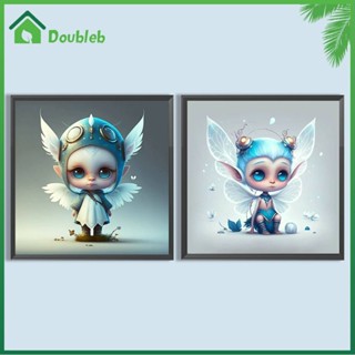 【Doub X ✮】ภาพวาดปักเพชร ทรงกลม ลายเอลฟ์ 5D DIY สําหรับตกแต่งบ้าน หอพัก ✮