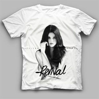 เวรเอ้ย  tshirtเสื้อยืดคอกลมฤดูร้อนเสื้อยืด พิมพ์ลาย Selena Gomez Tour สีดํา ไซซ์ S - 3XlSto4XL