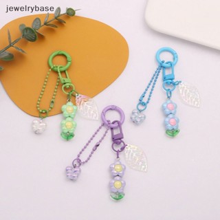 [jewelrybase] พวงกุญแจอะคริลิค จี้รูปดอกไม้ห้ากลีบ น่ารัก ขนาดเล็ก กลวง เครื่องประดับ สําหรับตกแต่งกระเป๋า ของขวัญ