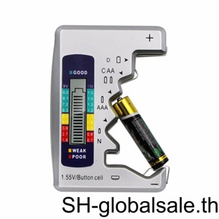 【Global】เครื่องวัดความจุแบตเตอรี่ดิจิทัล C D N 9V AA AAA 1 5V