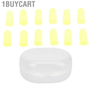 1buycart Ear Plugs  Fit Ear Canals Soundproof 12pcs Noise Reduction Flexible Yellow Foam Earplugs 36dB  for Men for Work