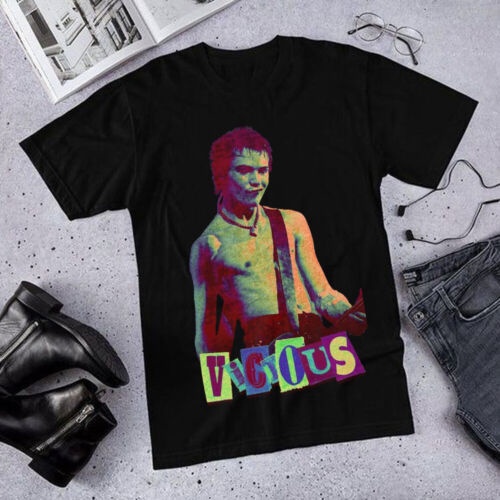 ความร้อน เสื้อยืด พิมพ์ลายนักร้อง Sid vicious grunge Collection สําหรับผู้ชาย