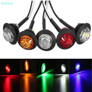 Xo94ol ไฟเลี้ยว Led 3 ดวง 24V ทรงกลม 3/4 นิ้ว สีเหลือง ขาว แดง สําหรับรถบรรทุก 1 ชิ้น