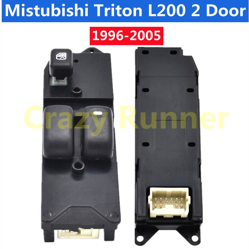 สวิตช์หน้าต่างรถยนต์ ด้านหน้าขวา 10pins สําหรับ Mitsubishi Triton L200 Storm 2-door model 1996-2005&&--&--&