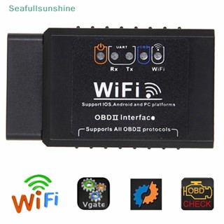 Seaf&gt; ELM327 เครื่องสแกนเนอร์วินิจฉัยรถยนต์ WIFI OBDII สําหรับ iOS Android