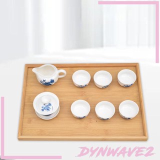 [Dynwave2] ถาดไม้เสิร์ฟอาหารเช้า สําหรับห้องนั่งเล่น เคาน์เตอร์